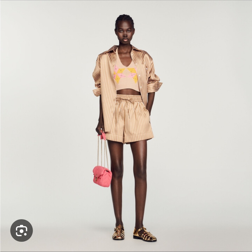 Sandro Leopaul Shorts NWT